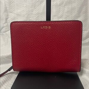 Lodis Crimson Leather Wallet